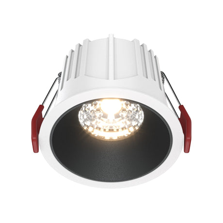 Alfa LED Dimmable Downlight in White & Black with round recessed style