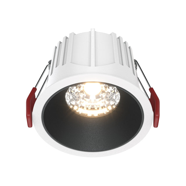 Alfa LED Dimmable Downlight in White & Black with round recessed style