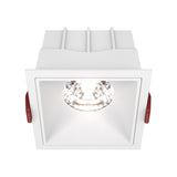 Alfa LED Dimmable Fixed Square Recessed Downlight in white, combining style and function for modern lighting solutions.