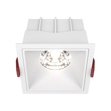 Alfa LED Dimmable Fixed Square Recessed Downlight in white, combining style and function for modern lighting solutions.