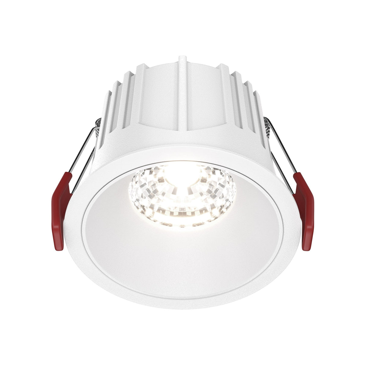 Alfa LED Fixed Round Recessed Downlight in white, a sleek addition to any modern lighting scheme.