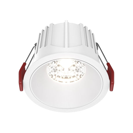 Alfa LED Fixed Round Recessed Downlight in white, a sleek addition to any modern lighting scheme.