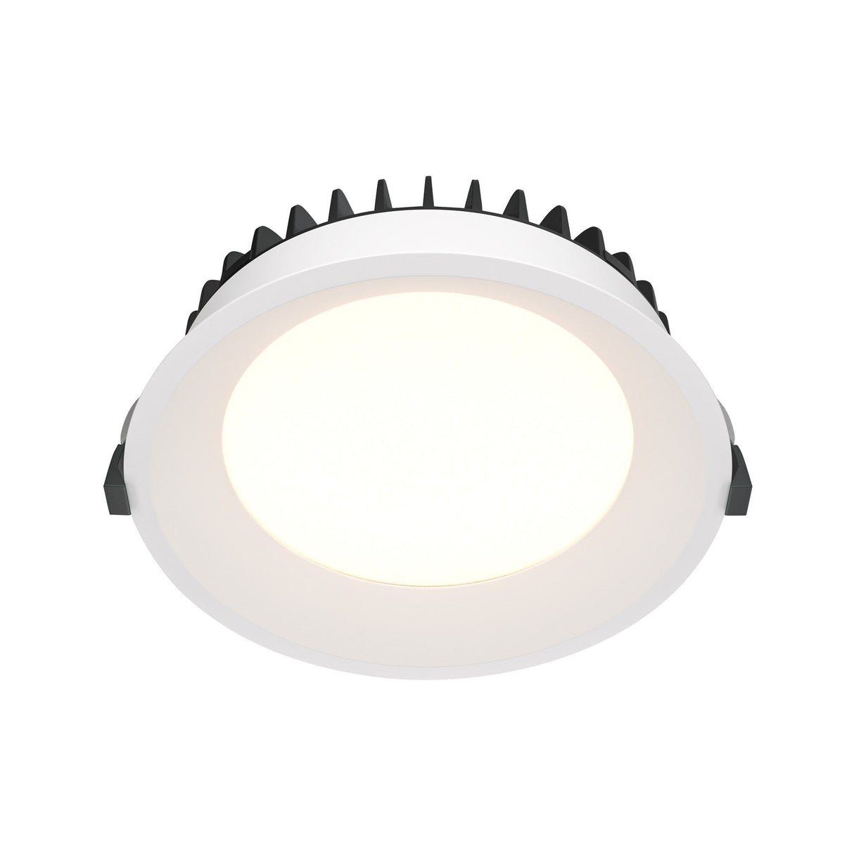 Okno LED Round Recessed Downlight in White, with a wide-angle feature for enhanced ceiling lighting in spacious interiors.