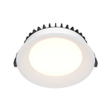 Okno LED Round Recessed Downlight in White, with a wide-angle feature for enhanced ceiling lighting in spacious interiors.