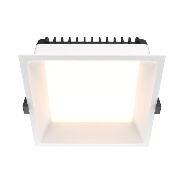 Okno LED Square Recessed Downlight in white with a 120° beam angle, featuring a square design for broad, uniform illumination