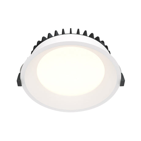 Okno LED Round Recessed Downlight in white, featuring a round frame with recessed installation for seamless ceiling integration