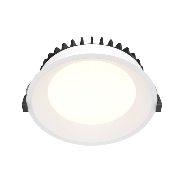 Okno LED Round Recessed Downlight in white, featuring a round frame with recessed installation for seamless ceiling integration
