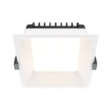 Okno LED Square Recessed Downlight in white, featuring a square design and recessed installation for a streamlined lighting effect