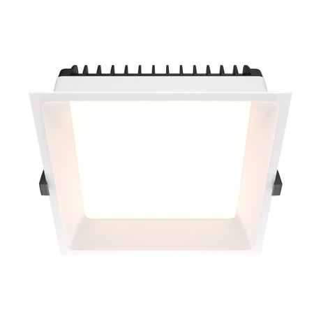 Okno LED Square Recessed Downlight in White, designed with a modern square shape for recessed ceiling lighting in interiors.