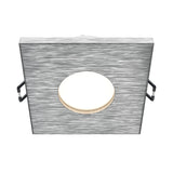 Stark fixed square recessed downlight in silver, perfect for subtle and efficient lighting.