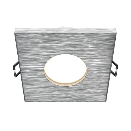 Stark fixed square recessed downlight in silver, perfect for subtle and efficient lighting.