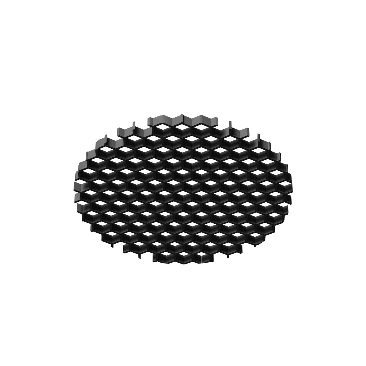 Dip Honeycomb Louvre Grid 415mm - Black