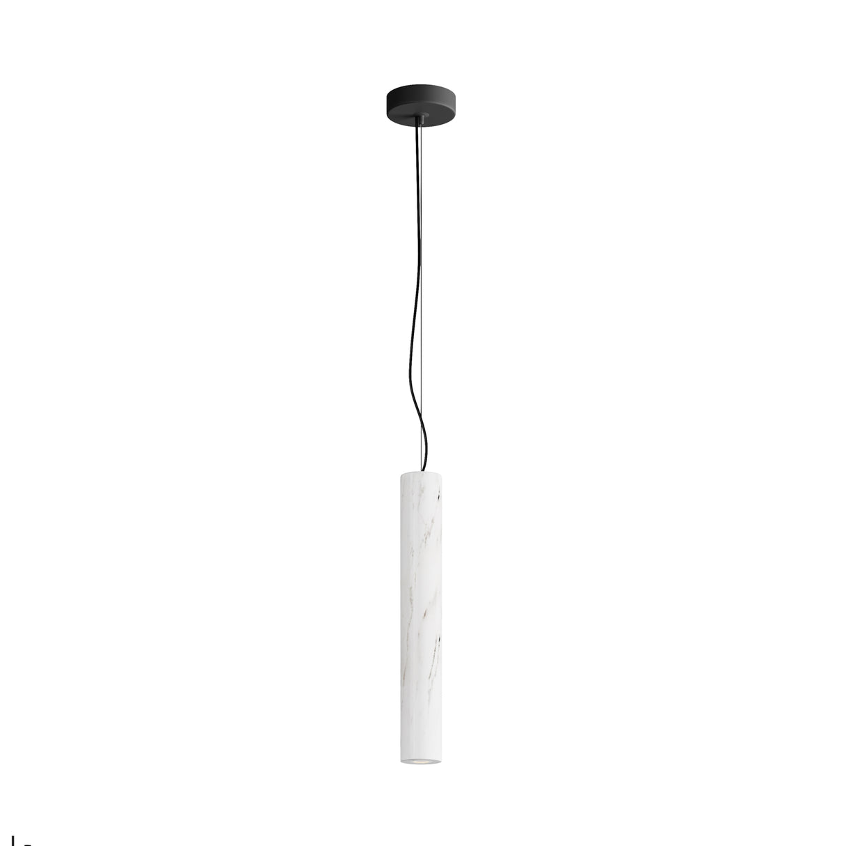 Basic Texture Marble LED Pendant Light - White