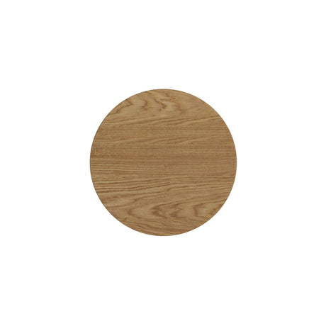 Maytoni Basic Texture round wood-grain wall light disc, 150mm, shown on a plain white background.