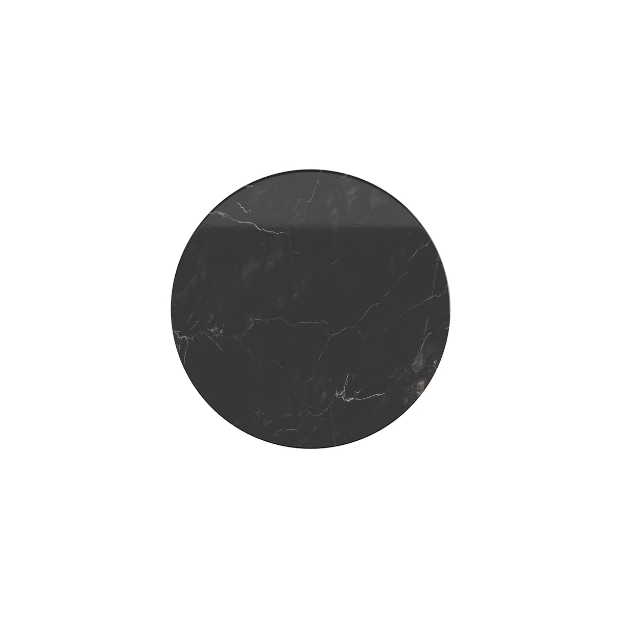 Maytoni Basic Texture LED wall light shown as a circular black marble-effect disc on a plain white background.