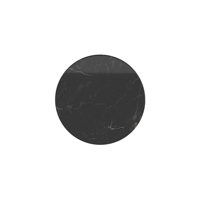 Maytoni Basic Texture LED wall light shown as a circular black marble-effect disc on a plain white background.