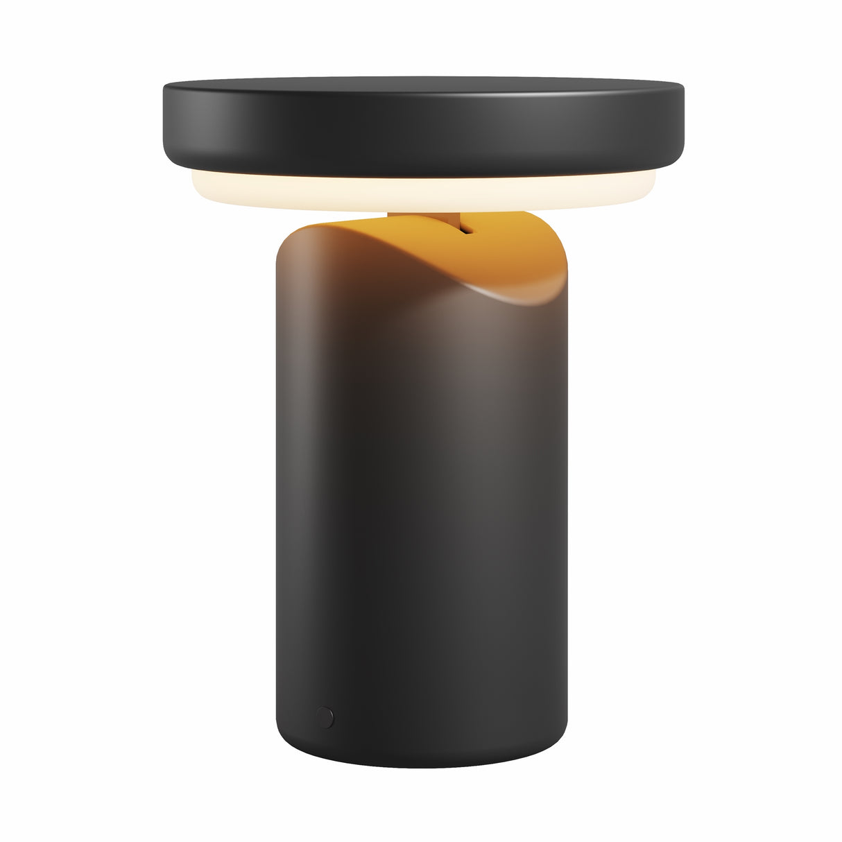 Topo Disc LED Rechargeable Lamp - Black