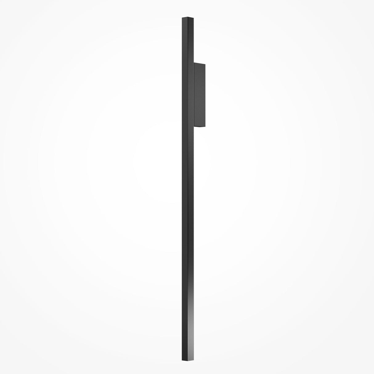 The Halo Dimmable LED Slim Long Wall Light 15W features a sleek, slim design in a black finish that stands out elegantly against a plain white background, akin to a modern flat-screen TV.