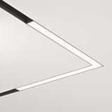 Main render image of Basis LED Corner Track Light in black, demonstrating a minimalist look for track lighting