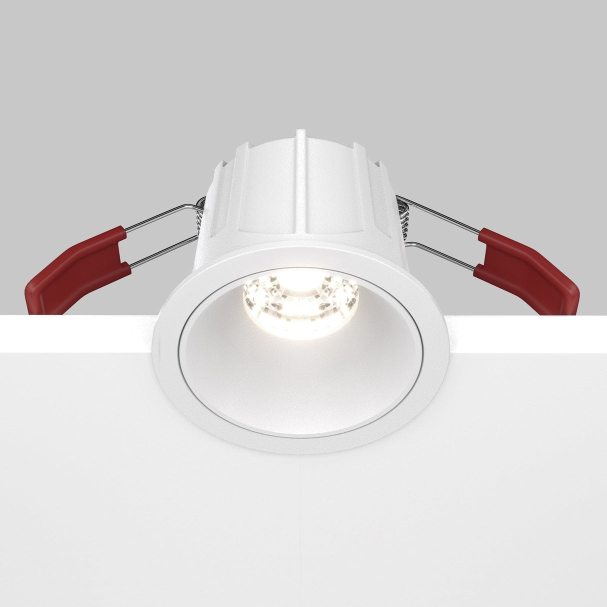 Alfa LED Dimmable Downlight featuring round mobility and control options in White  