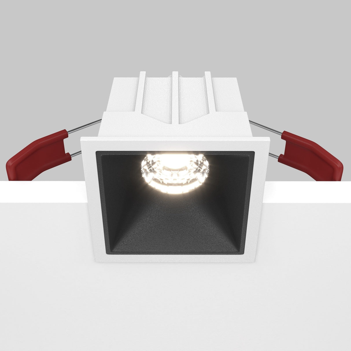 Alfa LED Downlight control features, White & Black square recessed design for interior lighting