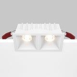 Mobility and control feature of the Alfa LED Twin Fixed Square Recessed Downlight, offering adjustable lighting options.