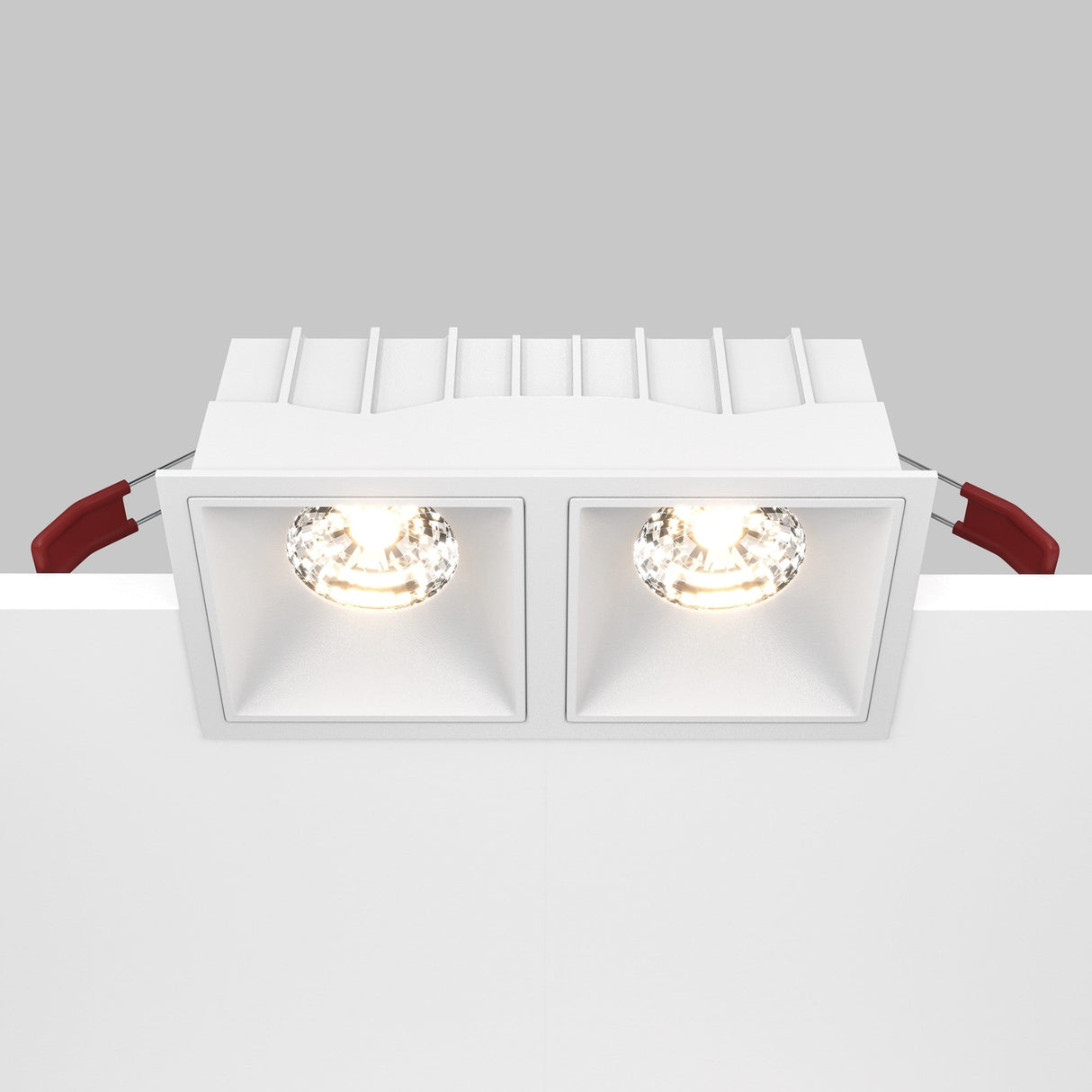 Mobility and control feature of the Alfa LED Twin Fixed Square Recessed Downlight, emphasizing flexibility in lighting.