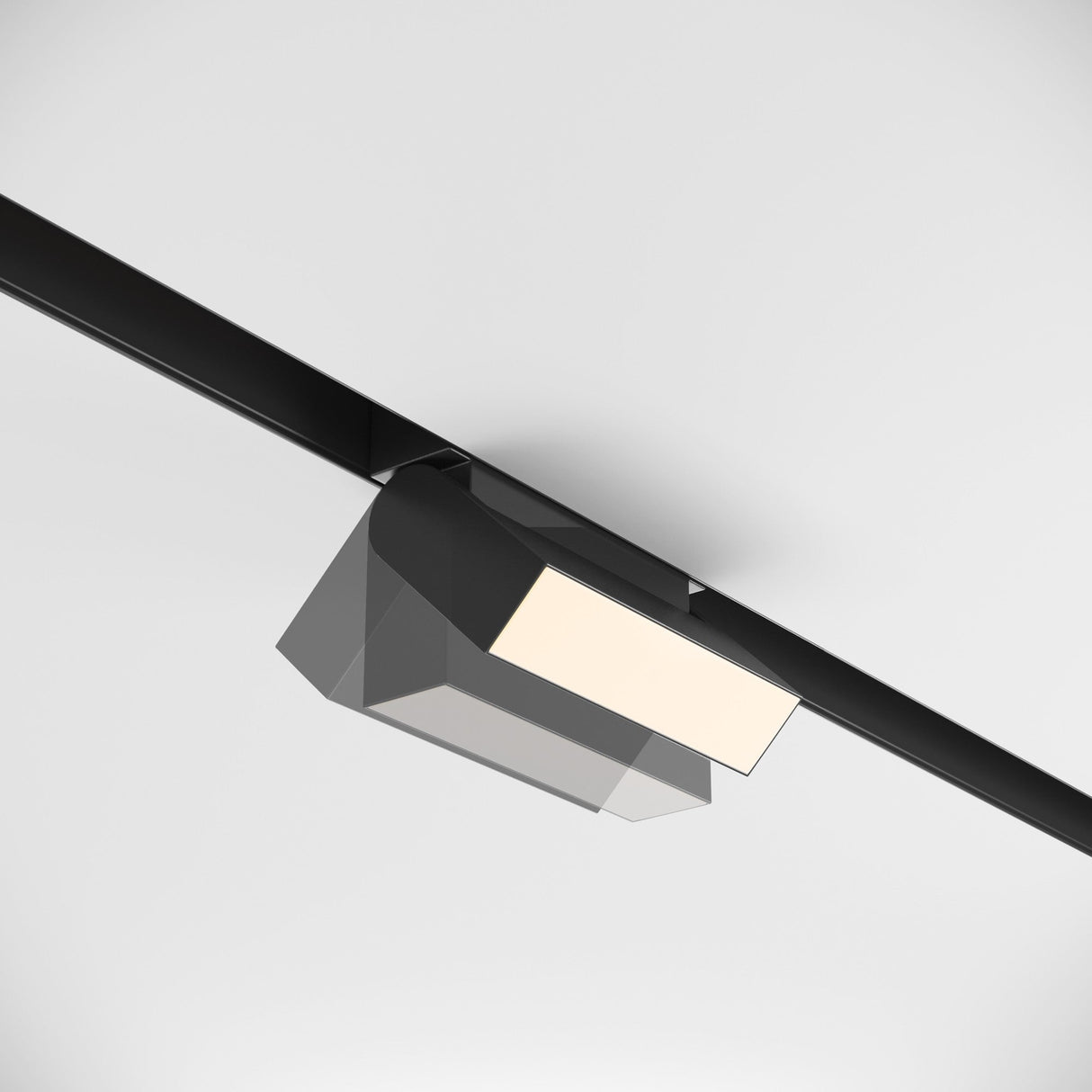 Mobility and control feature of Basis Rot Adjustable LED Magnetic S35 Linear Track Light in Black, highlighting adjustability.