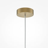 Meet the Kyoto Pendant Light - Gold & Grey Marble Base, a masterpiece of modern elegance. Featuring a gold circular ceiling canopy and a sleek silver cord, it offers striking contrast against a white backdrop while blending style with sophistication.