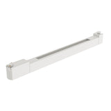 A sleek, white rectangular hardware piece with adjustable sections and rotating knobs, the Points Rot LED Swivel Linear Track Light offers seamless installation for Single Phase Track Unity systems. It features a 22W output at a 4000K color temperature with a 30° beam angle.