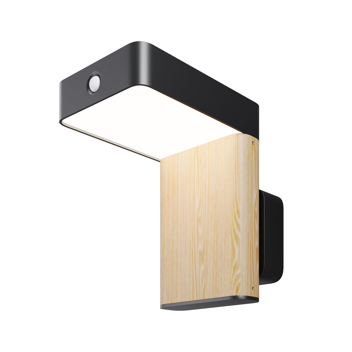 Nordis Solar Powered LED Wall Light 2W 3000K 168mm - Black