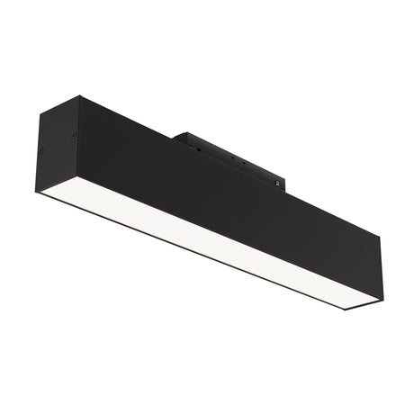 Basis LED Magnetic S35 Linear Track Light in Black, suitable for focused, stylish lighting.