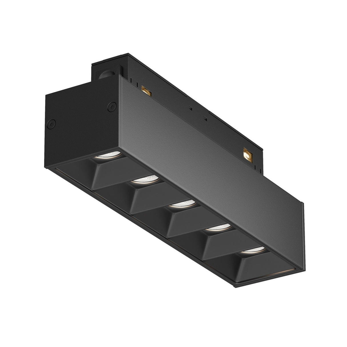 Black Points LED Linear track light, a stylish addition for adjustable lighting in minimalist interiors.