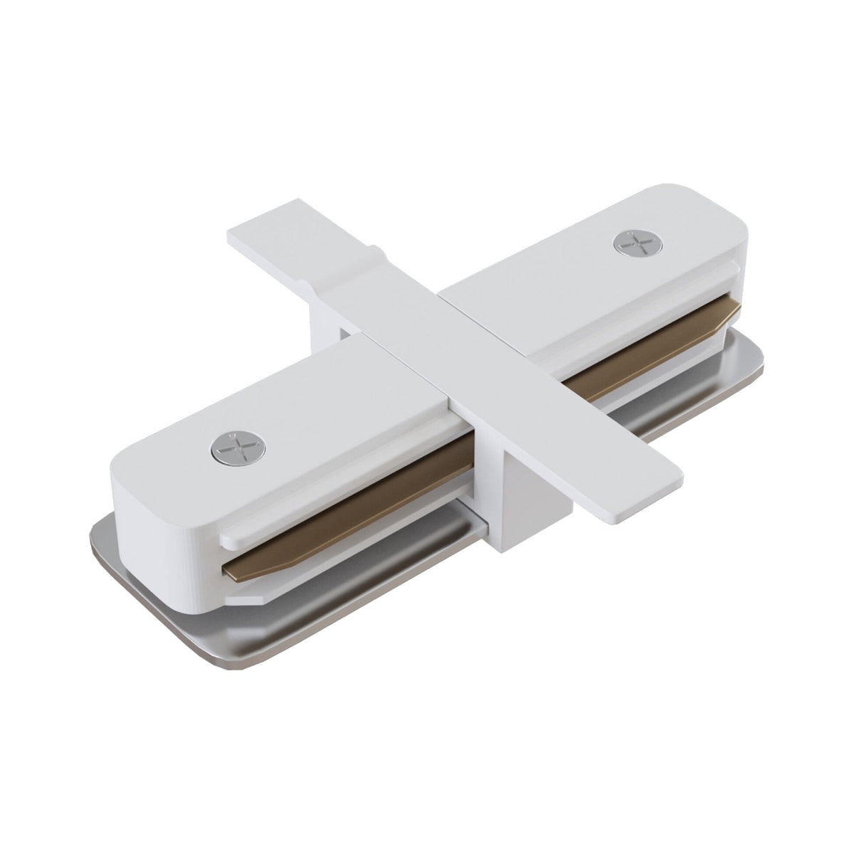 Unitray Connector Unity Recessed Track Straight Connector White | Niori