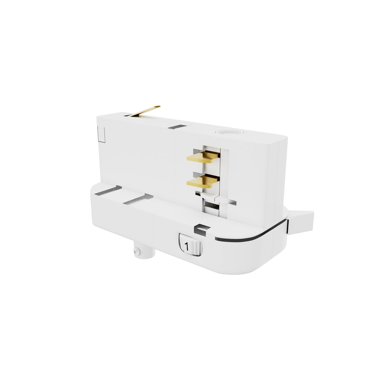 Trinity Track Lighting Live L-Connector - White