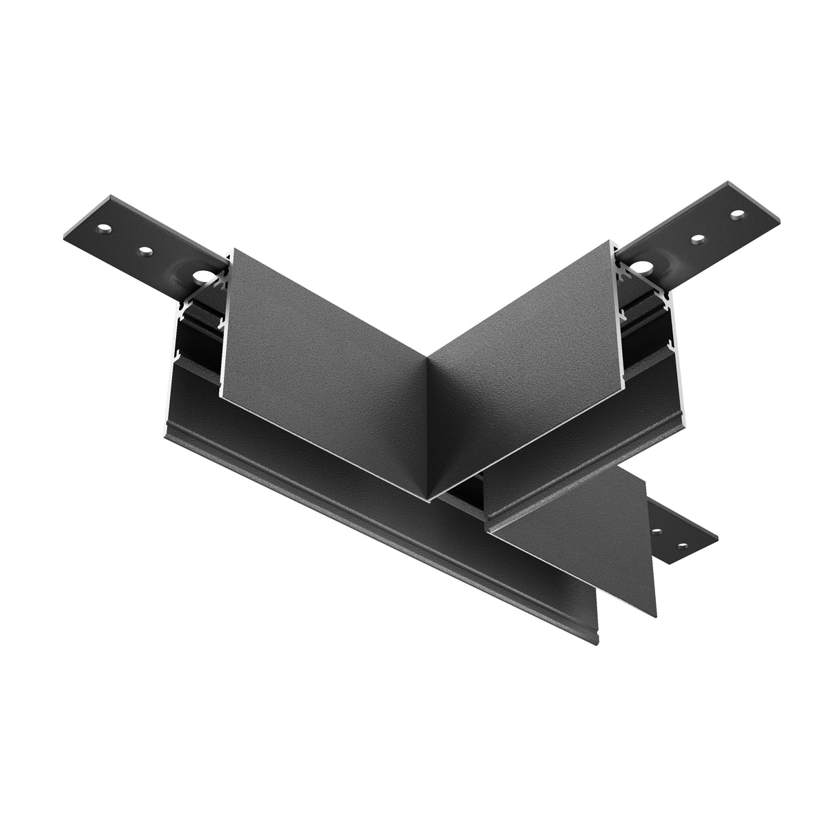 Exility Surface-Mounted Track System T-Connector - Black