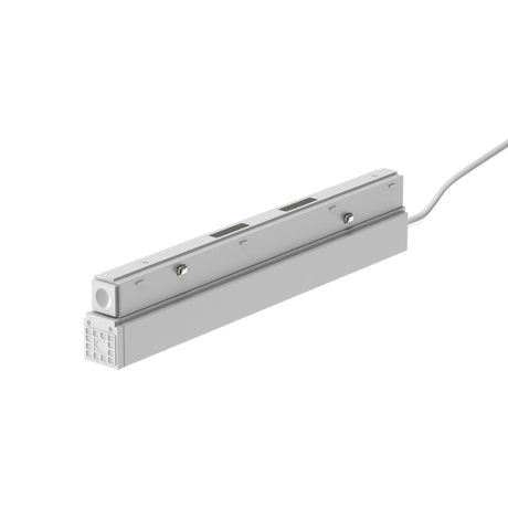 Maytoni 100W LED Driver IP54 in white aluminium, rectangular track lighting power supply with cable output, shown on a plain white background.
