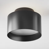 Technical feature of Planet LED Medium Round Surface Downlight in Black, highlighting functional aspects of the downlight.