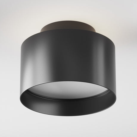 Technical feature of Planet LED Medium Round Surface Downlight in Black, highlighting functional aspects of the downlight.