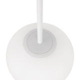 Detailed view of the Basic form Globe Pendant Light 20cm in white, emphasizing its modern globe design.