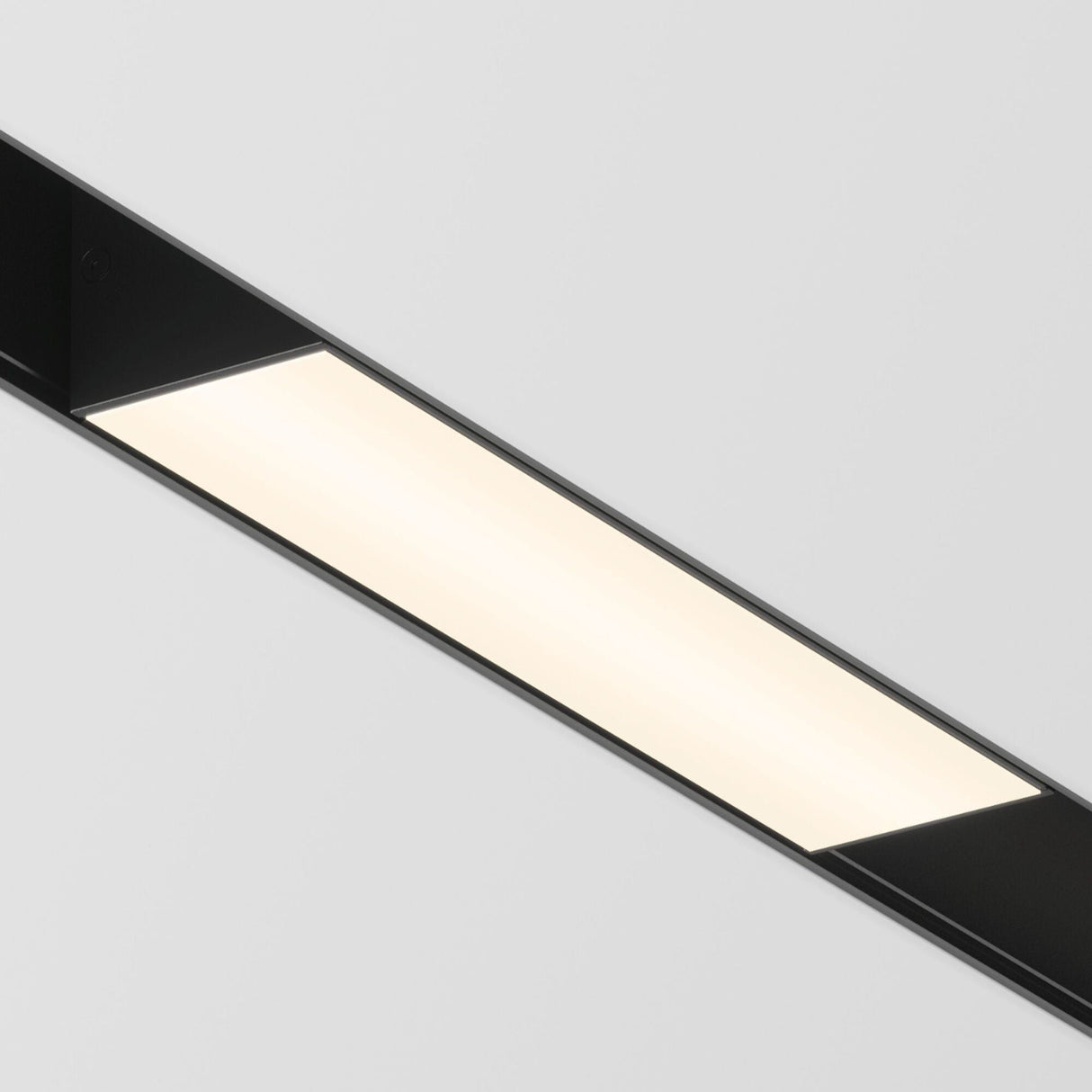 Additional angle of Basis LED Magnetic S35 Linear Track Light in Black for versatile lighting.