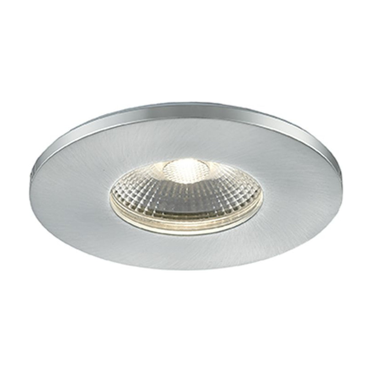 LED recessed downlight in chrome finish