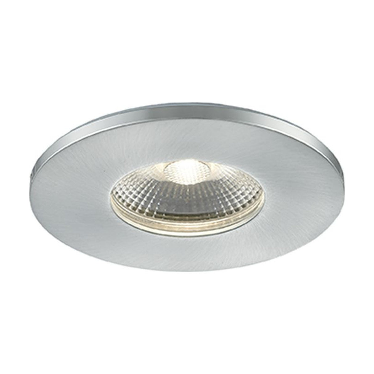 LED recessed downlight in chrome finish