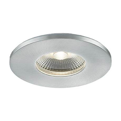 LED recessed downlight in chrome finish