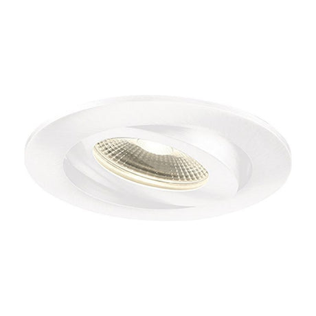 LED recessed downlight in white finish