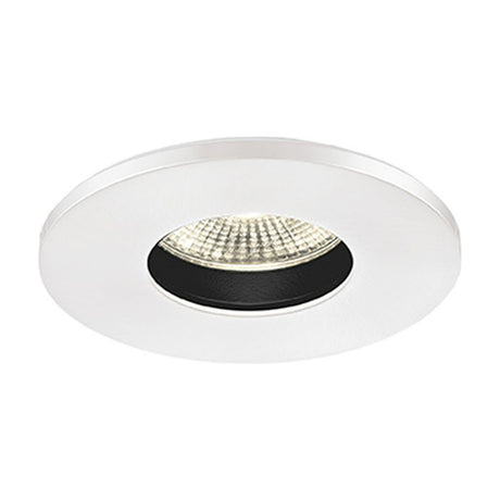 LED recessed downlight in white finish