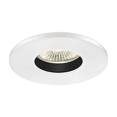 LED recessed downlight in white finish