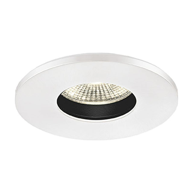 LED recessed downlight in white finish