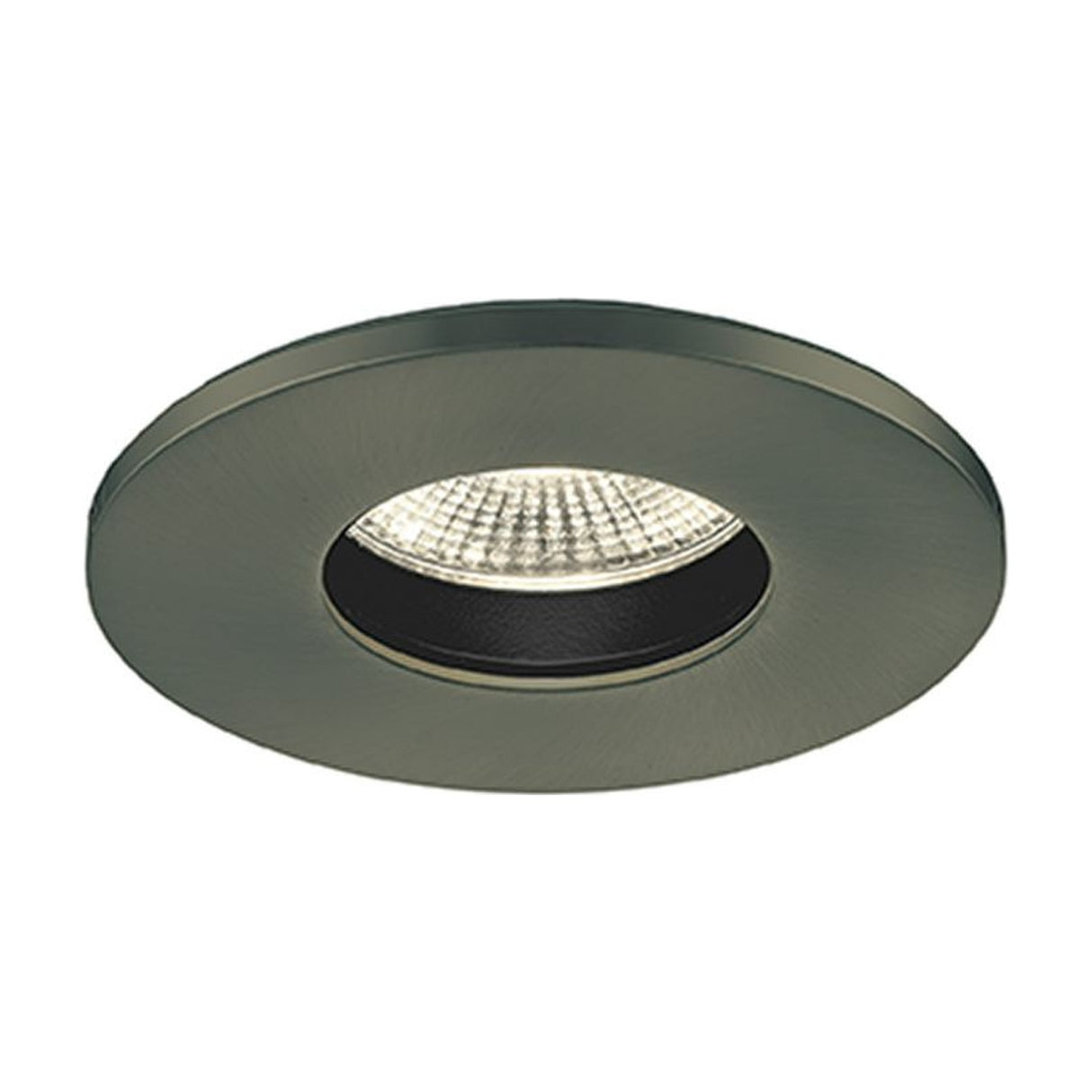 LED recessed downlight in bronze finish