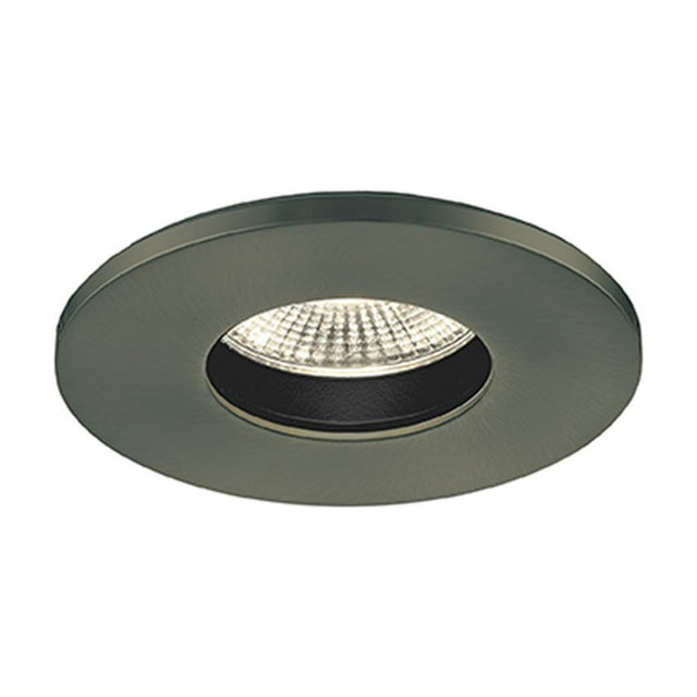 LED recessed downlight in bronze finish